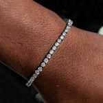 3mm Single Row Tennis Bracelet in White Gold