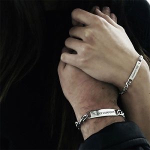 Personalized Engraved Cuban ID Bracelet for Men