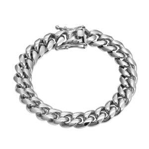 8mm/10mm/12mm/14mm 8" Stainless Steel Cuban Bracelet