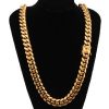 16mm Stainless Steel Cuban Chain in Gold