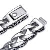 Vintage Totem Stainless Steel Cuban Bracelet