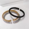 Braid Steel Wire Open Bracelet