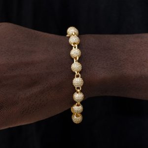 8mm Iced Beads Bracelet