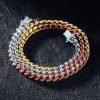 8mm Tri-Colored Cuban Link Chain