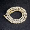 5mm Tennis 18K Gold Chain