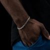 6mm Diamond-Cut Stainless Steel Cuban Bracelet