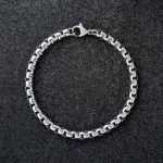 5mm Round Box Stainless Steel Bracelet