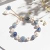 Pearl Blue Aventurine Adjustable Bracelet