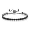4mm Black Stones Tennis Bracelet