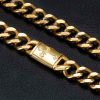 10mm Cross Box Buckle Cuban Chain