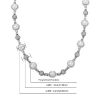 Iced Beads Pearl Chain in White Gold