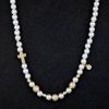 Iced Cross and Beads Pearl Necklace