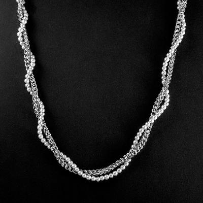 Winding Pearl and Franco Box Chain