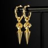 Dragon Claw Cron Hoop Earrings