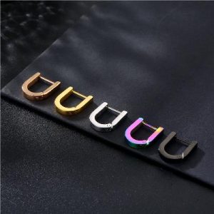 U Shape Hoop Earrings