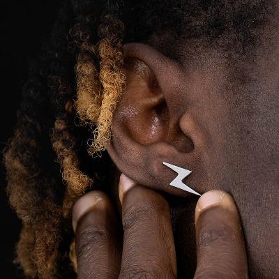 Stainless Steel Flash Stud Earrings