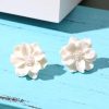 Camellia Flower Pearl Earrings