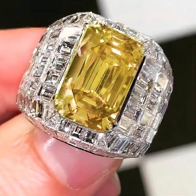 4.5 CT Emerald & Baguette Cut Ring