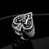 Iced Ace Of Spades Ring