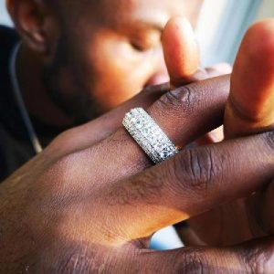 Micro Pave Round Cut Band