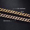 11mm Baguette Cut Cuban Chain in Gold