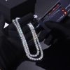 S925  Sterling Silver 5mm Moissanite Tennis Chain