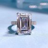 Emerald Cut and Halo Ring