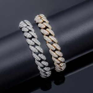 Women's 12mm Micro Paved Cuban Bracelet