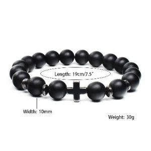 Wood Beads Natural Stone Bracelet