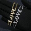 Iced LOVE Letter Adjustable Bracelet