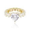 Heart Cut Love Ring in Gold