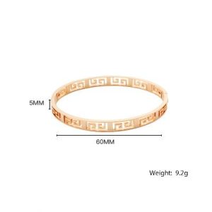 Greek Key Bangle Bracelet