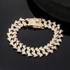 14mm Iced Cuban Spiked Bracelet