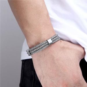 Stainless Steel Wire Magnetic Bracelet