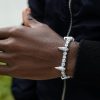 5mm Fight Tooth and Claw Tennis Bracelet in White Gold