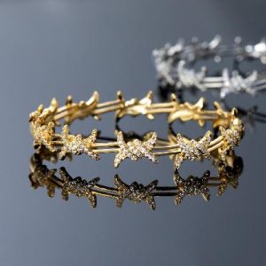Iced Thorns Bangle Bracelet