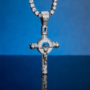 Iced Jesus Cross Pendant