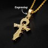 Iced Thorns Cross Pendant in Gold