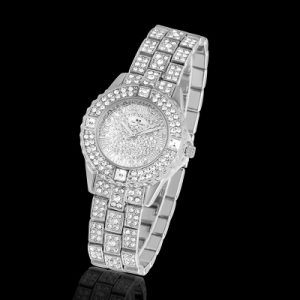 Iced Roman Numerals Women's Watch