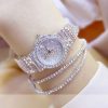Full Iced 24mm Women Classic Round Quartz Watch