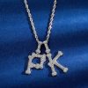 Bone A-Z Letters Pendant