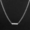 Custom Old English Nameplate Necklace with 6mm Stainless Steel Cuban Chain