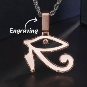 Iced Eye of Horus Pendant
