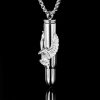 Titanium Steel Bullet Pendant with Eagle