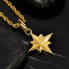 North Star Pendant in Gold