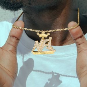 Iced Crown "NFL" Never Forget Loyalty Pendant