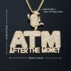 Iced After The Money ATM Dollar Bag Pendant