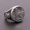 Vintage Praying Hand Titanium Steel Ring