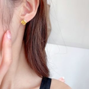 Colorful Square Stud Earrings