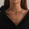 Snake Chain Twisted Rope Chain Figaro Chain Layered Necklace
